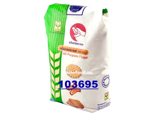 TFM Red Frog all purpose flour 10x1kg Bot mi - xanh la cay  TH 