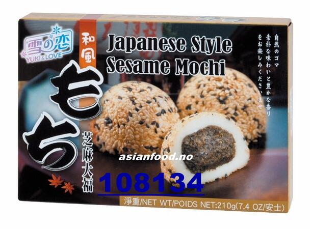 YUKI & LOVE Japanese style sesame mochi Banh gao mochi me 24x210g  TW 