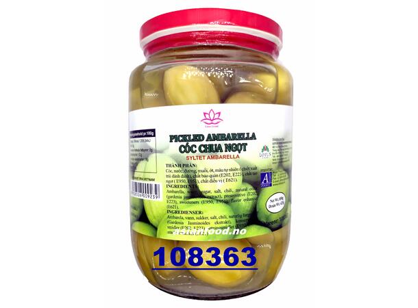 LOTUS Pickled ambarella 12x830g Coc ngam chua ngot  VN 